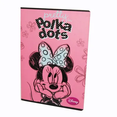 Disney Sveska Minnie, Meka korica, A4, 54 lista, Bez linija, Roze
