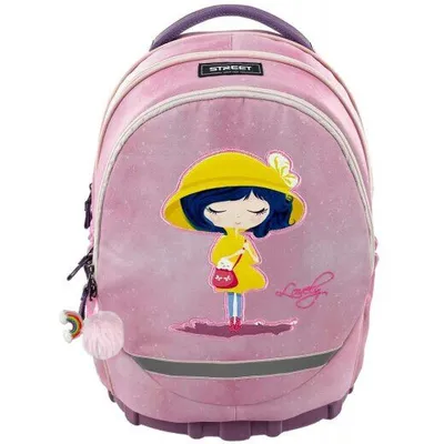 Street Ruksak Rain Girl, Ergonomski, Rozi