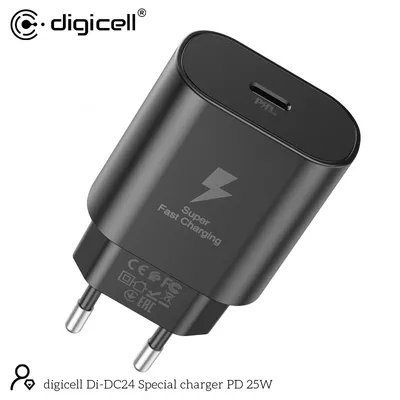 Digicell Poseban punjač PD 25W, Crni