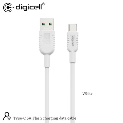 Digicell Super Charge data kabl Type-C 5A, Bijeli