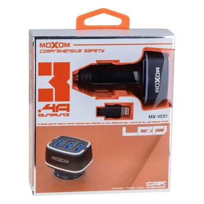 Moxom Auto punjač MX-VC01 micro, Crni
