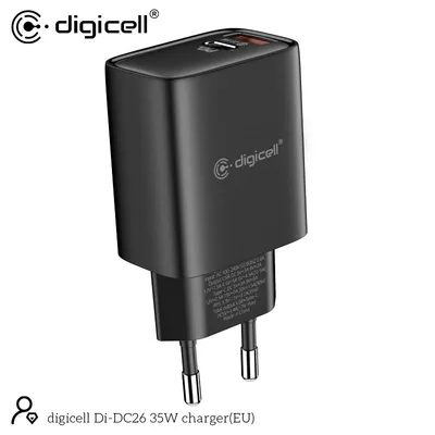 Digicell Naponski adapter 35W  Type-A + Type-C, Cni