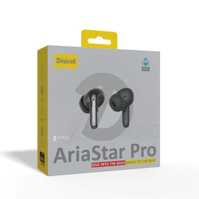 Digicell Bežične slušalice AriaStar Pro TWS ENC, Crne
