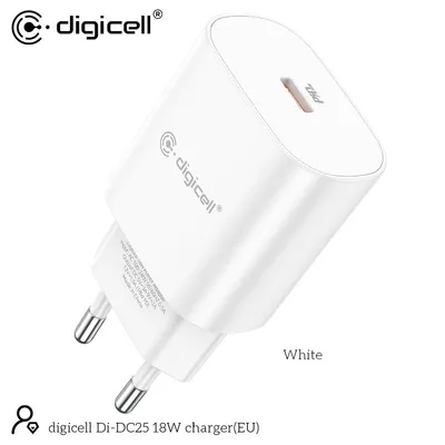 Digicell Naponski adapter 18W  USB-C, Bijeli
