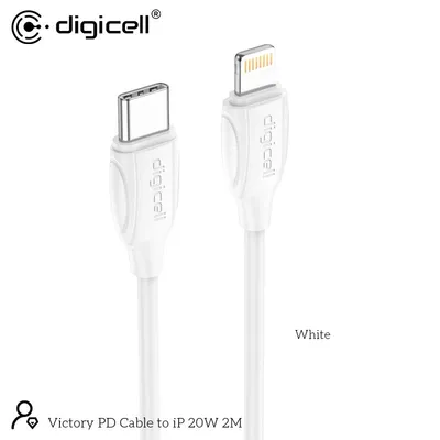 Digicell Victory PD kabl to Lightning 20W 2m, Crni