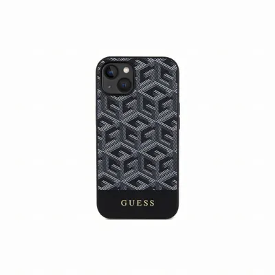 Guess Maska sa GCube prugama MagSafe za iPhone 15 Pro Max, Crna
