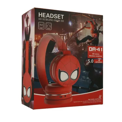 Gmae Bluetooth slušalice DR-41 Spiderman, Crvene