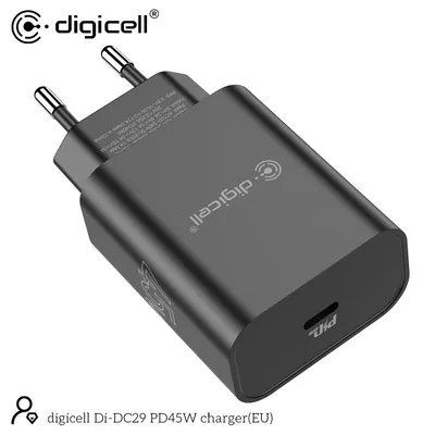 Digicell Naponski adapter 45W USB-C, Crni