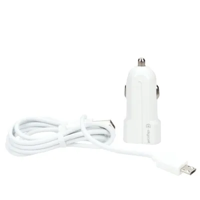 Digicell Auto punjač 3.0 QC 2u1 3A micro, Bijeli