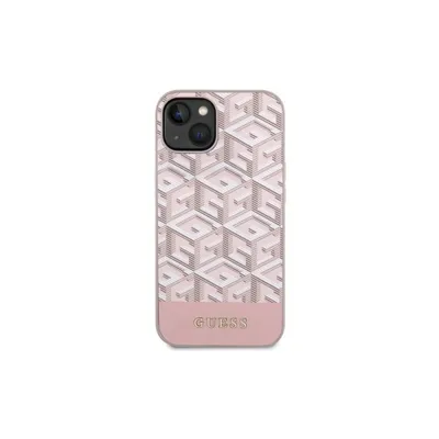 Guess Maska sa GCube prugama MagSafe za iPhone 14 Pro Max, Roze