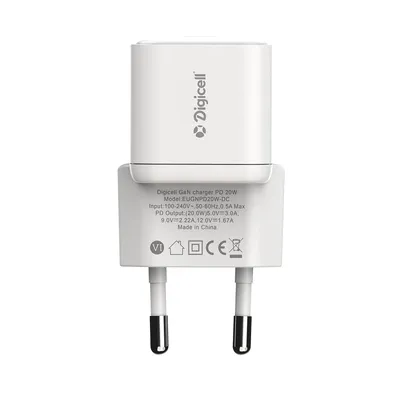 Digicell GaN Punjač 1C PD 20W, Bijeli