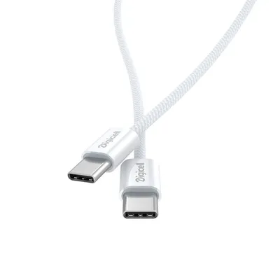 Digicell Kabl za punjač Braided USB-C, Bijeli