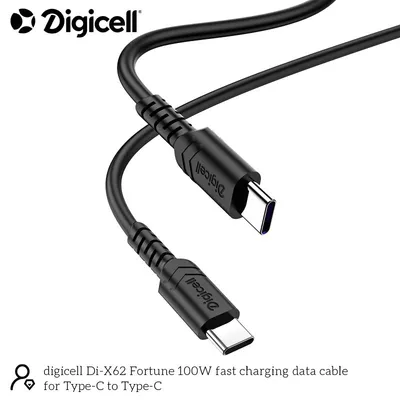 Digicell Data kabl 100W type C na type C, Crni
