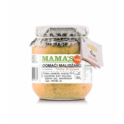 Mamas Ajvar malidžano, Ljuti, 550g