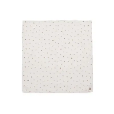 Jollein Set od 2 Muslin pelene za povijanje Animal Friends, Bijele