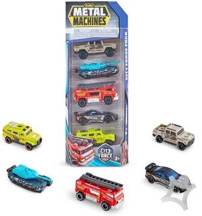 Metal Machines Set autića Gradski auti, 5 Komada