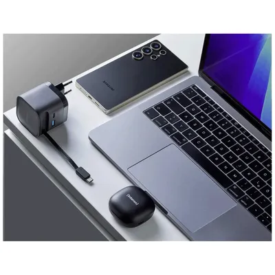 Intenso Punjač Power adapter w65acic gan black, Kućni, Type c kabel, Brzi, 1xusb-a, 1xusb-c, 65W, Crni