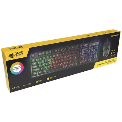 Tracer  Gaming set boost usb, Sa osvjetljenjem, Optički miš, Tastatura, USB, Crni