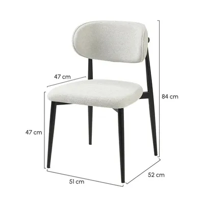 MyMassa Stolica Luna Bukle 62, Siva