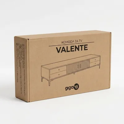 Giga TV komoda Valente, 140 cm, Bijela