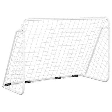 BXL Nogometni gol s mrežom 93370, 180x90x120 cm, Bijela