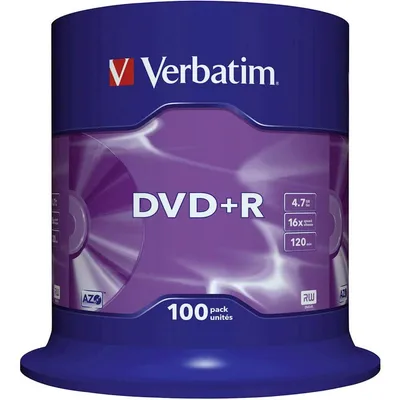 Verbatim DVD+R, 4.7 GB, 16x, 100 komada