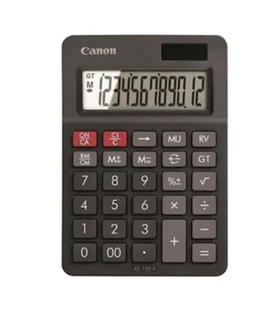 Canon Kalkulator AS120II, Sivi