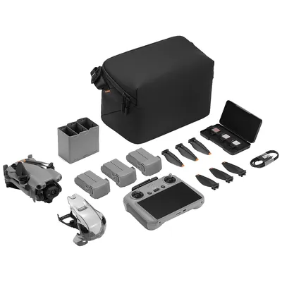 DJI Dron Mini 5 Pro FMC sa RC 2 kontroler, 4K video, 50 mpixel, Mini 5 Pro Fly More Combo(DJI RC 2), Sivi