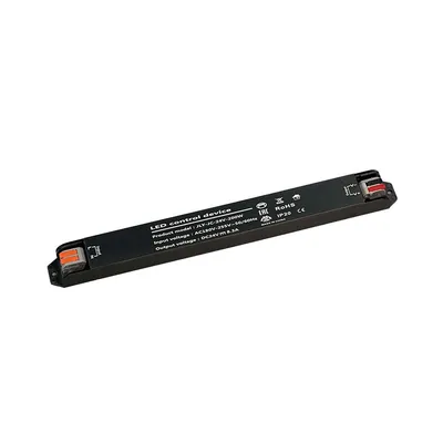 E-light Transformator, SL-300 W, 24 V, Slim, Crni