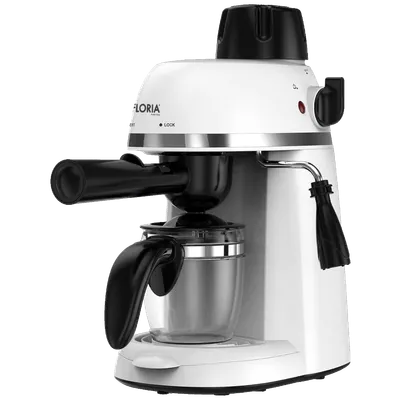 FLORIA Aparat za espresso kafu, 800W, Bijeli