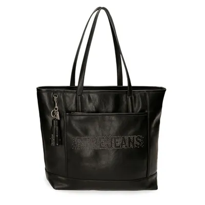 Pepe Jeans Ženska torba na rame Bera 7237541, 34 cm, Crna