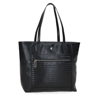 Pepe Jeans Ženska torba na rame Biker 7157541, 34 cm, Crna