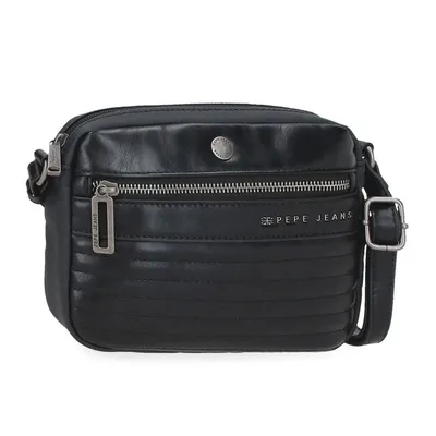 Pepe Jeans Ženska torba na rame Biker 7155541, 21 cm, Crna