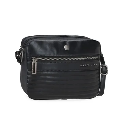 Pepe Jeans Ženska torba na rame Biker 7155441, 24 cm, Crna