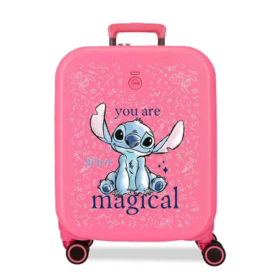 Stitch Kofer ABS You are magical 3859125, 55 cm, Roze
