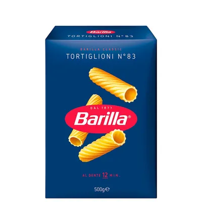 BARILLA Pasta Tortiglioni, 500g