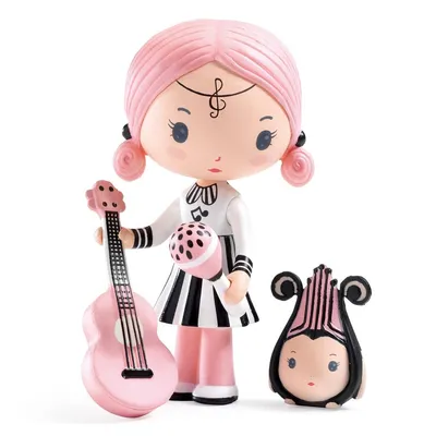 Djeco Mini lutkica Sidonie & Zick, Roze