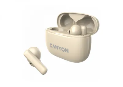 CANYON bežične slušalice OnGo TWS-10 ANC+ENC, bež boje