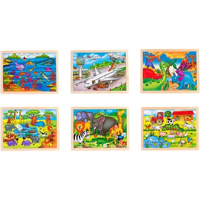 Globo Legno Puzzle, 48 Komada 40x30 cm