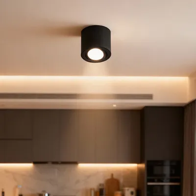 E-light Nadgradni luster Matteo EL-2386-01, Crni
