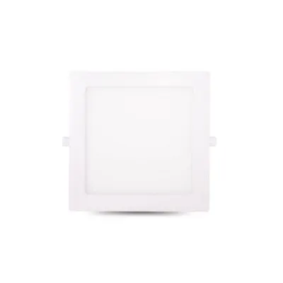 E-light LED panel  12W kvadratni ugradni 3000K, Bijeli