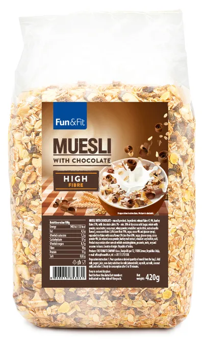 Fun&Fit Musli s čokoladom, 420g