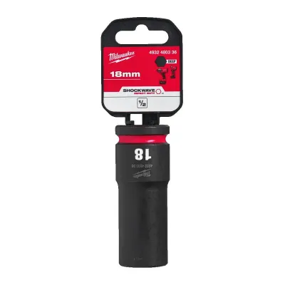 Milwaukee Duboki nasadni ključ Impact, 1/2", 18mm