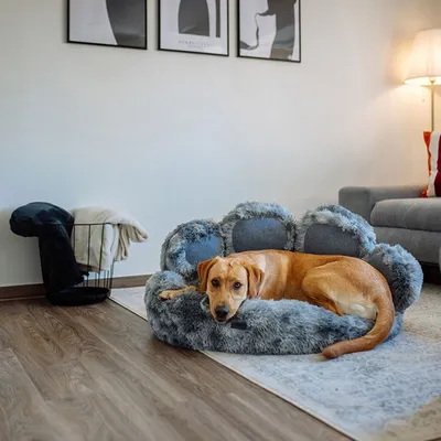 Nobby Ležaljka za pse Paw, Q 60 18/39 cm, Siva