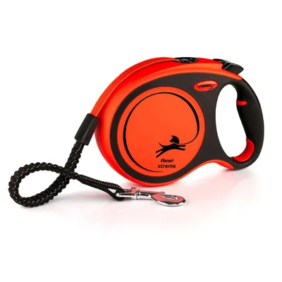 Flexi Povodac za pse Xtreme L traka 8m crna orange