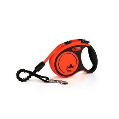 Flexi Povodac za pse Xtreme XS traka crna orange