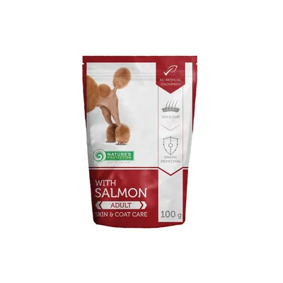 Nature's Protection Hrana za pse Skin and Coat, Losos u umaku, 100 g