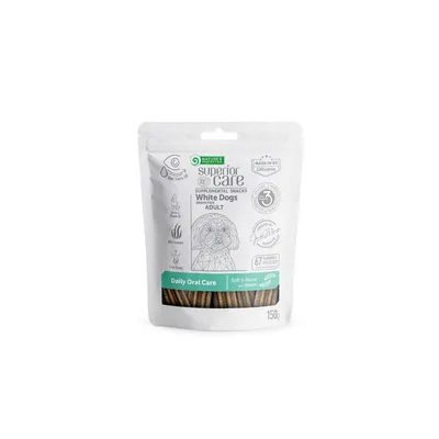 Nature's Protection Poslastice za bijele pse Superior Care Daily Oral Care, Insekti, 150 g