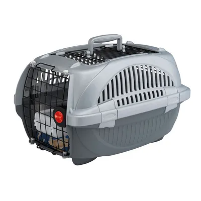 Ferplast Transporter za pse Atlas 20 Deluxe Open, 37.4x57.6x33 cm, Sivi