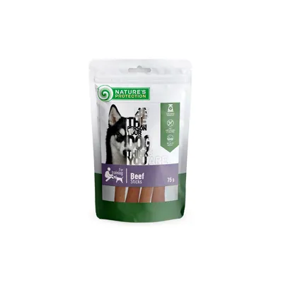 Nature's Protection Poslastice za pse Goveđi štapići, 75 g